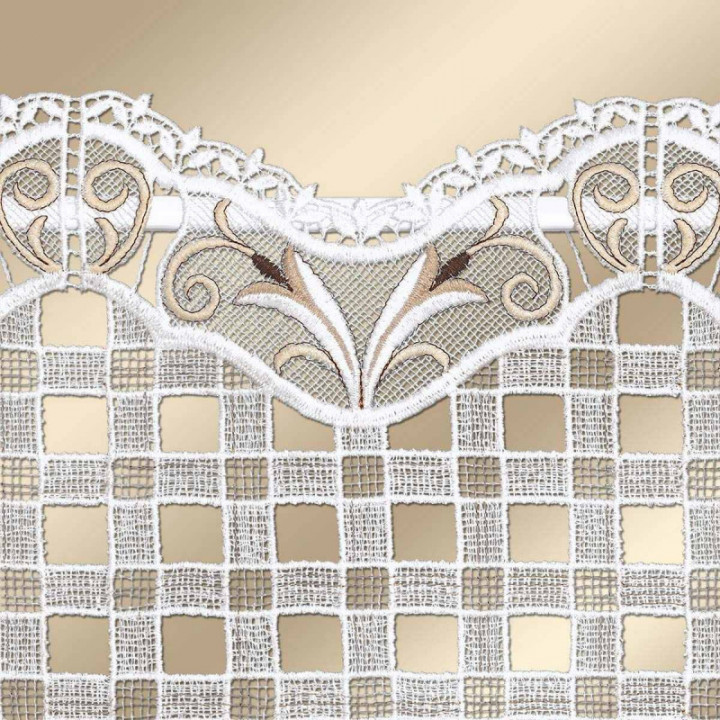 Scheibenhänger Lina Plauener Spitze Feenhausgardine in 2 Höhen