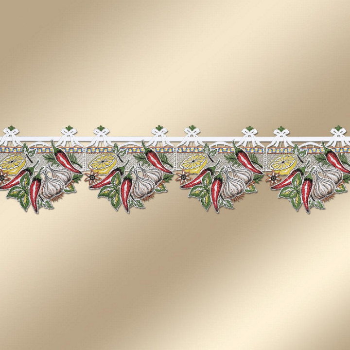 Feenhaus-Scheibengardine Gemüsegarten Echte Plauener Spitze