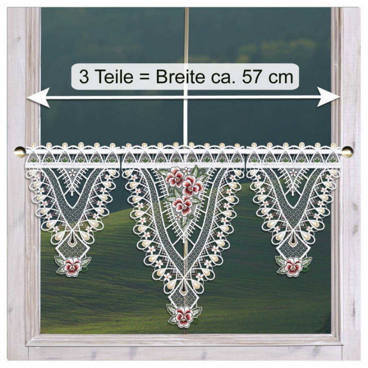 Scheibenhänger Viola im Sonnenschein Deko-Set Vogtländische Spitze