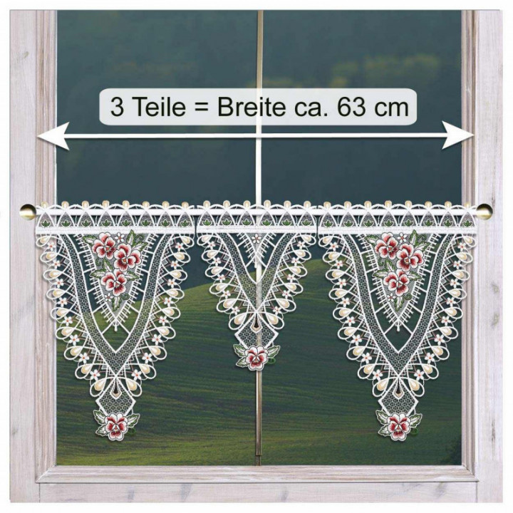 Scheibenhänger Viola im Sonnenschein Deko-Set Vogtländische Spitze