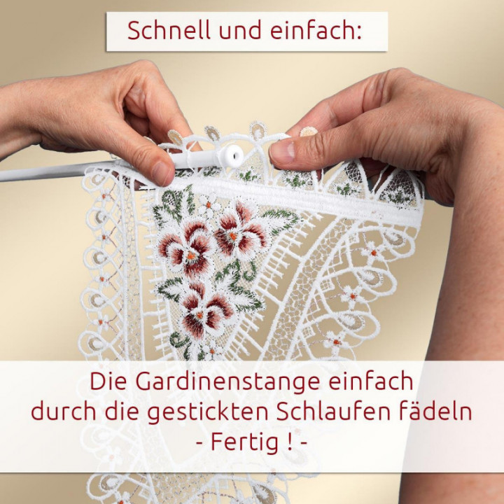 Scheibenhänger Viola im Sonnenschein Deko-Set Vogtländische Spitze