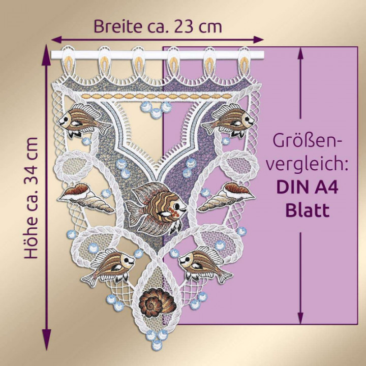 Scheibenhänger Zauberhafte Unterwasserwelt Vogtländische Spitze maritim