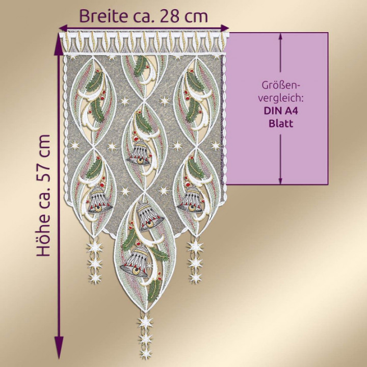 Scheibenhänger Glockenzauber Sternenlicht Plauener Spitze Scheibenhänger