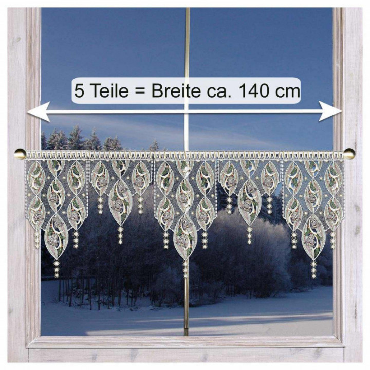 Scheibenhänger Glockenzauber Sternenlicht Plauener Spitze Deko-Set