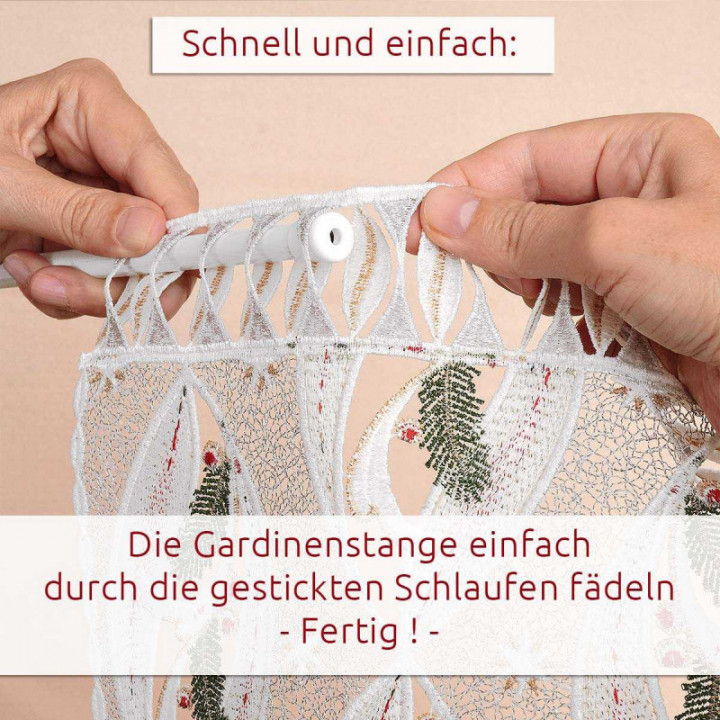 Scheibenhänger Glockenzauber Sternenlicht Plauener Spitze Deko-Set