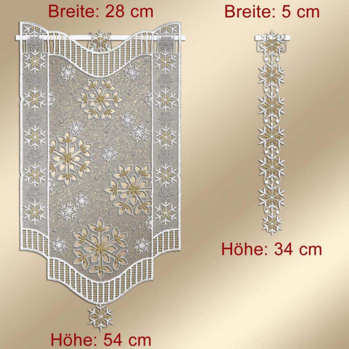 Scheibenhänger Leise rieselt der SchneePlauener Spitze Deko-Set