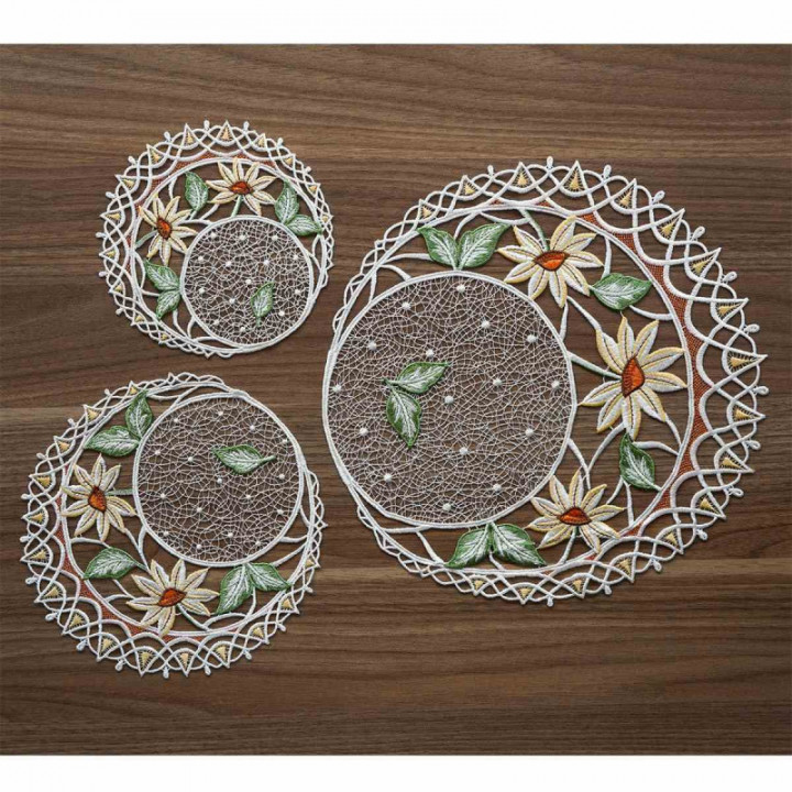 Tischdecke Margeritentraum Plauener Spitze Deckchen