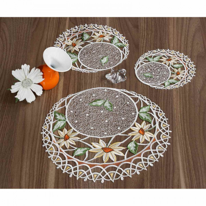 Tischdecke Margeritentraum Plauener Spitze Deckchen