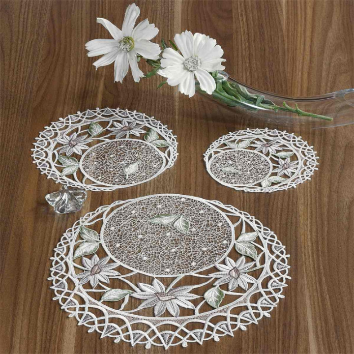 Tischdecke Margeritentraum Plauener Spitze Deckchen