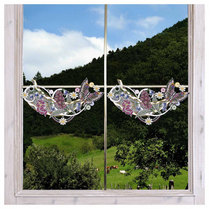 Fensterbild Frühlingssinfonie - Vogtländische Spitze - DSD