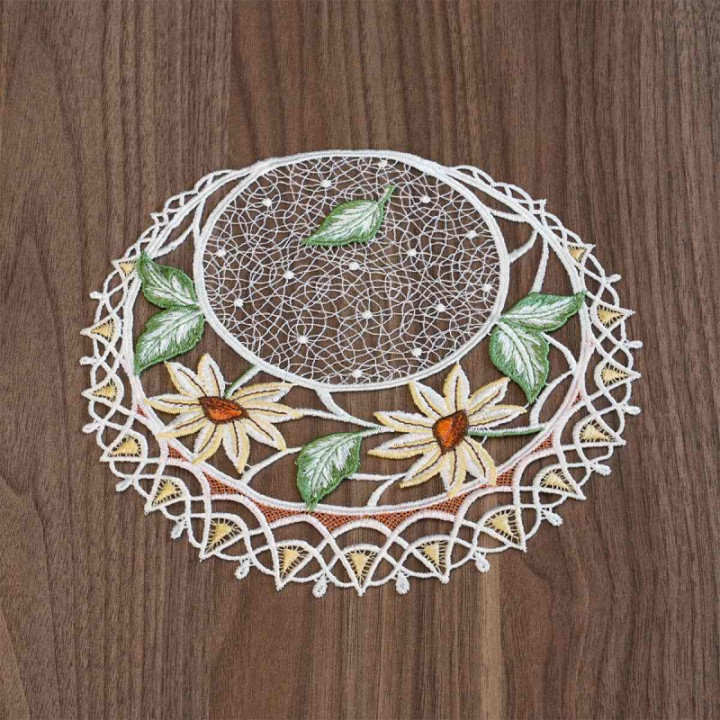 Tischdecke Margeritentraum Plauener Spitze Deckchen