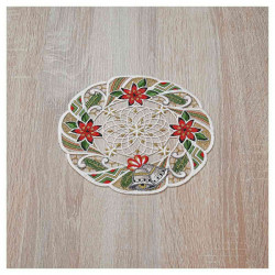 Deckchen Glockenspiel Plauener Spitze Tischdecken Advent