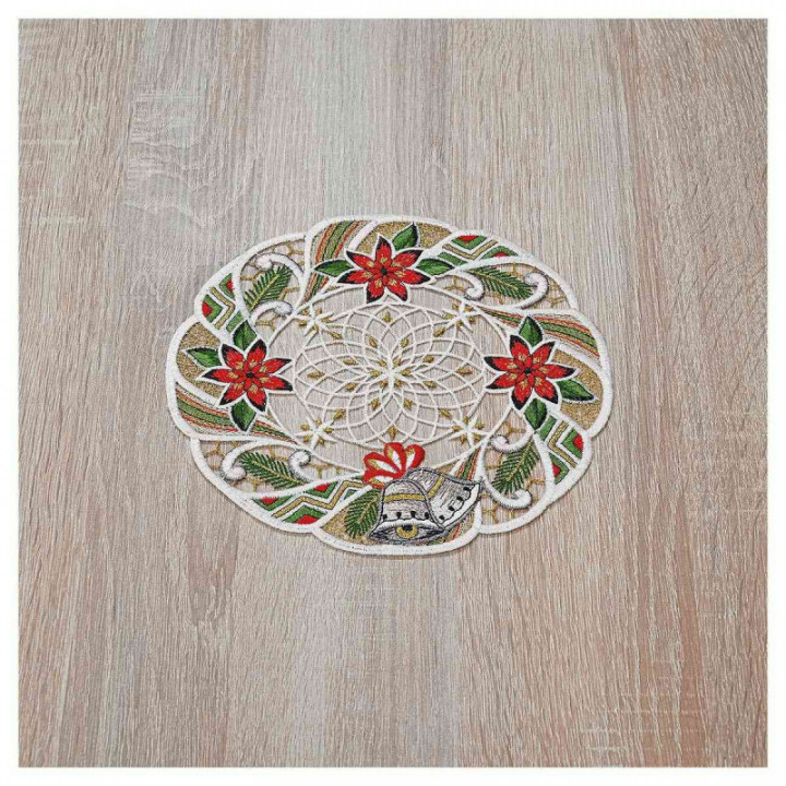 Deckchen Glockenspiel Plauener Spitze Tischdecken Advent