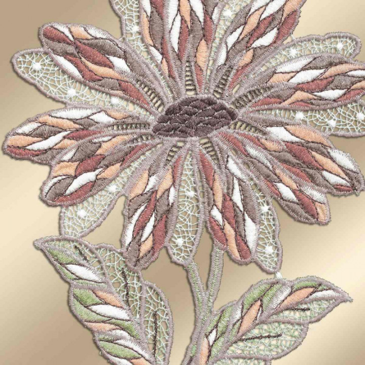 Blumen-Fensterbild Antonia klein Plauener Spitze