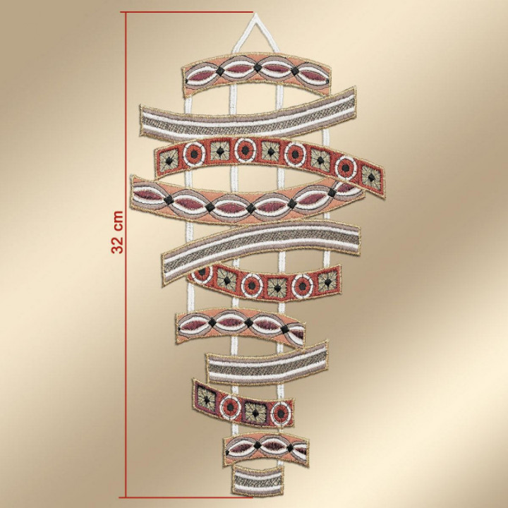 Fensterbild Tamaya Plauener Spitze braun