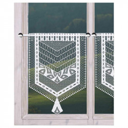 Scheibenhänger Ajana moderne Plauener Spitze weiß