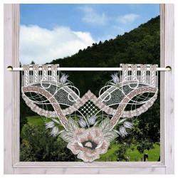 Scheibenhänger Anoki Echte Plauener Spitze mit Blumenmotiv