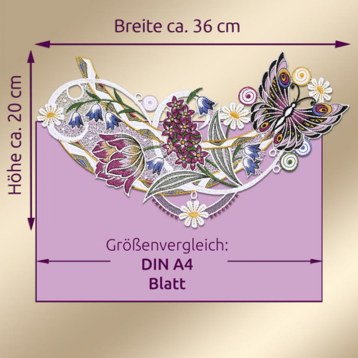 Fensterbild Frühlingssinfonie - Vogtländische Spitze - DSD