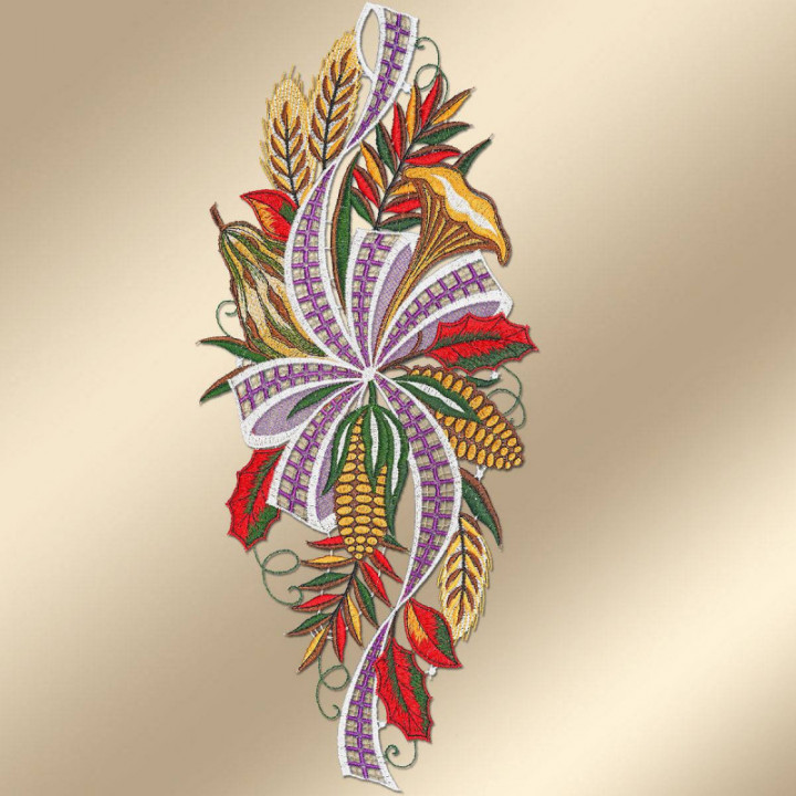 Fensterbild Erntedankfest Plauener Spitze lila