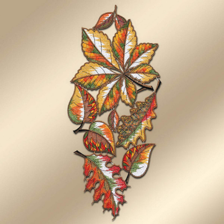 Fensterbild Herbstlaub Plauener Spitze