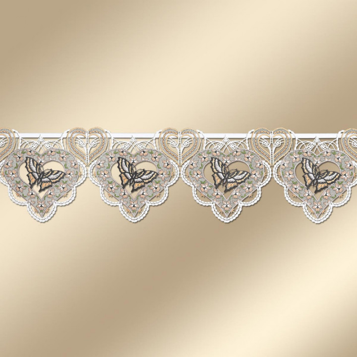 Feenhaus-Scheibenhänger Cori Schmetterling pastell aus Echter Plauener Spitze