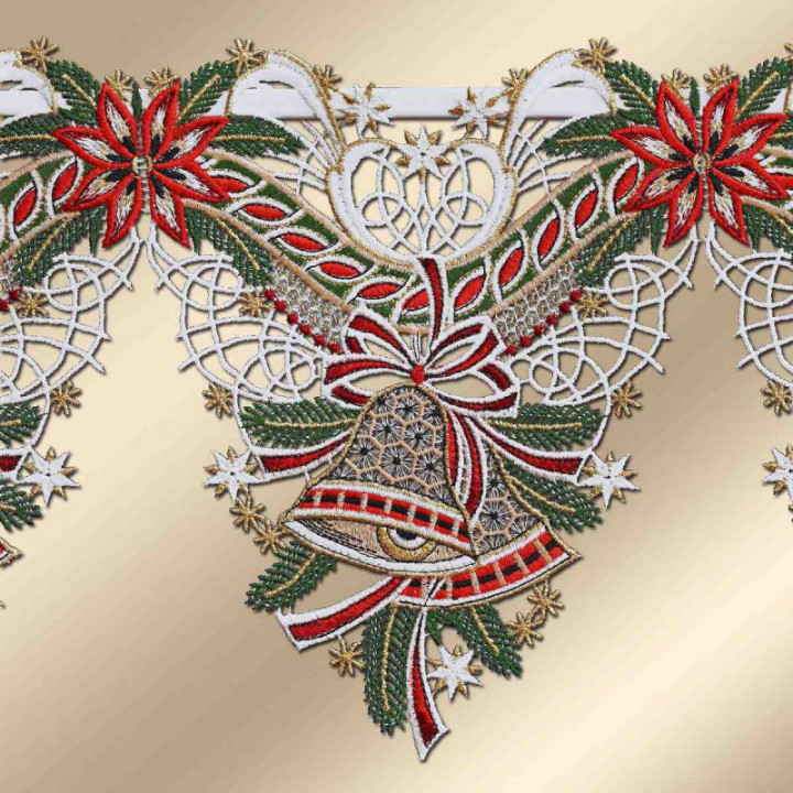 Feengardine Weihnachts-Scheibenhänger Glockenklang Plauener Spitze