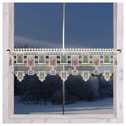 Weihnachts-Feenhausspitze Weihnachtsambiente Echte Plauener Spitze