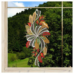 Fensterbild Erntedankfest Plauener Spitze braun