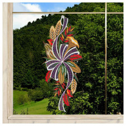 Fensterbild Erntedankfest Plauener Spitze lila