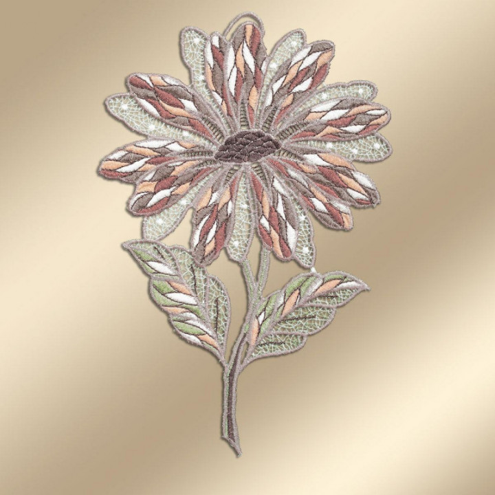 Blumen-Fensterbild Antonia klein Plauener Spitze