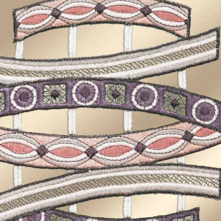 Fensterbild Tamaya Plauener Spitze pastell