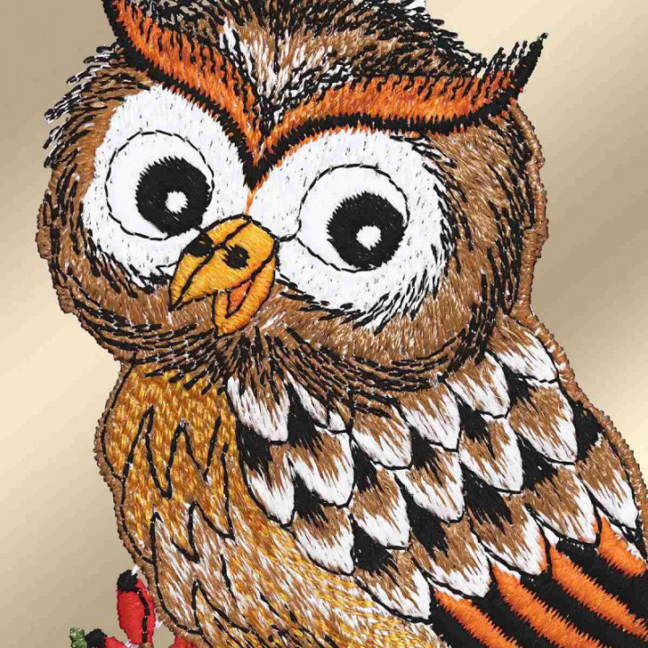 Fensterbild Herbsteule Plauener Spitze