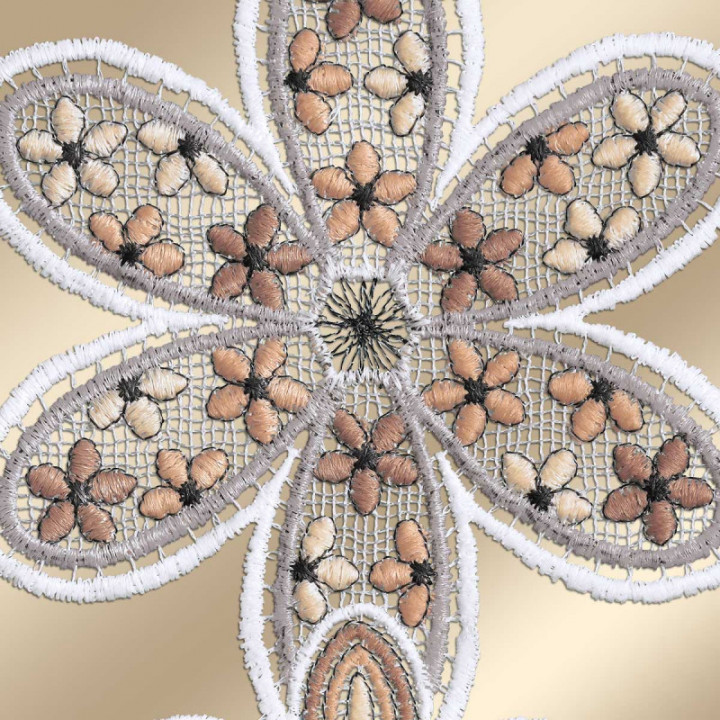 Fensterbild Blütenzauber - Plauener Spitze - Design-Studio Drechsler