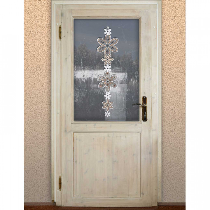 Girlande Blütenzauber - Fensterbild Echte Plauener Spitze - Design-Studio-Drechsler.