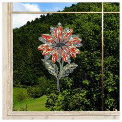 Blumen-Fensterbild Antonia klein Plauener Spitze