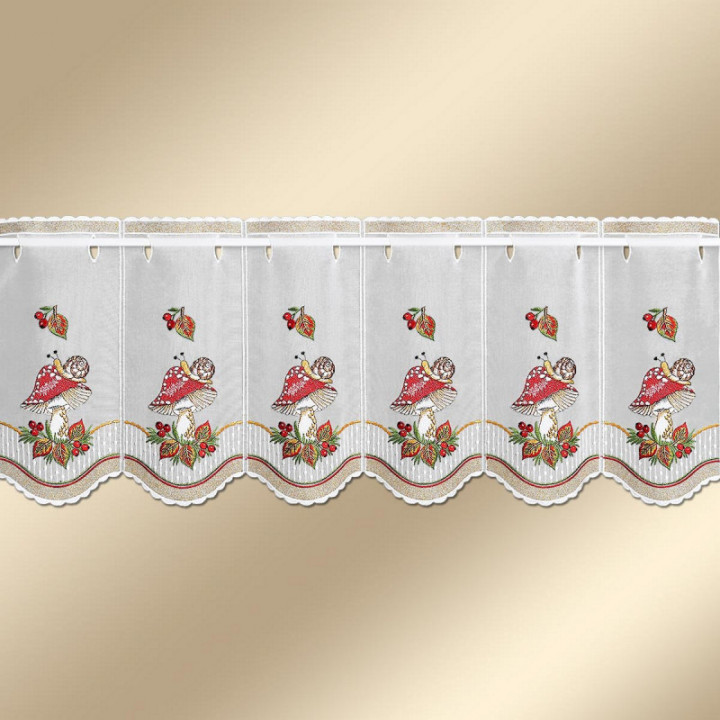 Scheibengardine Herbstzeit - Plauener Spitze - Design-Studio-Drechsler