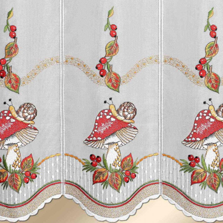 Scheibengardine Herbstzeit - Plauener Spitze - Design-Studio-Drechsler