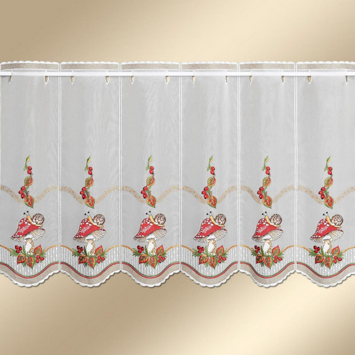 Scheibengardine Herbstzeit - Plauener Spitze - Design-Studio-Drechsler