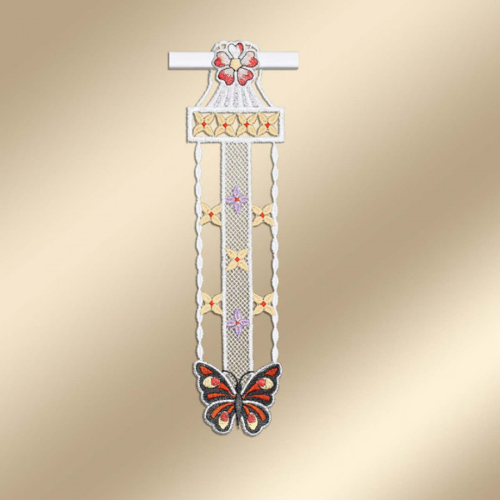 Girlande Frühlingswiese - Schmetterling - Plauener Spitze